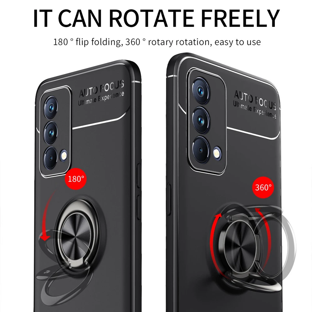 keysion shockproof case for realme gt master edition explorer gt neo silicone ring stand phone cover for realme q3 pro carnival free global shipping