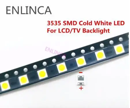 Хорошая цена комплект из 100-200 светодиодов для подсветки телевизора Wooree 3535 6 в 2 Вт |