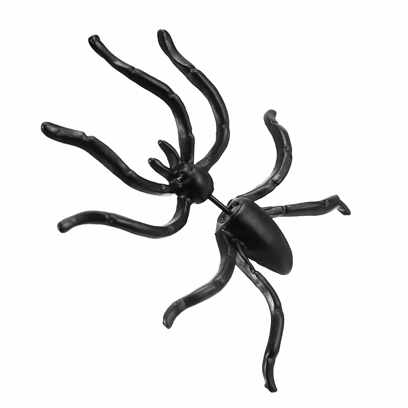 1 шт. панк черный паук крупные серьги готические Преувеличенные насекомое