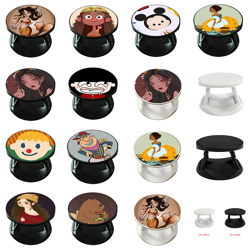 

попсокет Round Mobile Phone Holder Grip Socket Mount Expanding Pocket Socket Stand Tablets and Desk Support beautiful girl