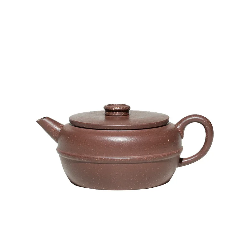 

Yixing purple clay teapot, aged material, purple clay waistline, Zhou pan, Guangdong sketch, Kungfu teapot, tea set