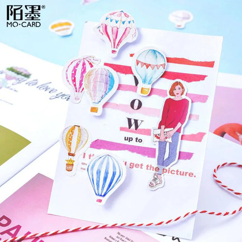 45 шт. милые наклейки s Love Balloon Label милый дневник ручной работы клейкая бумага