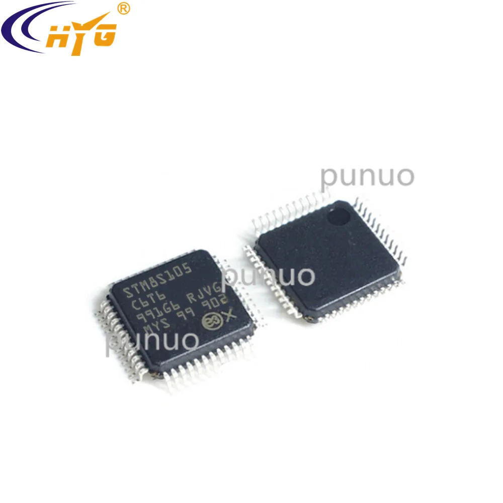 Оригинальный аутентичный STM8S105C6T6 Инкапсуляция LQFP48 2 95-5 5 В 8b MCU ADC 32KB Flash чип таймеры