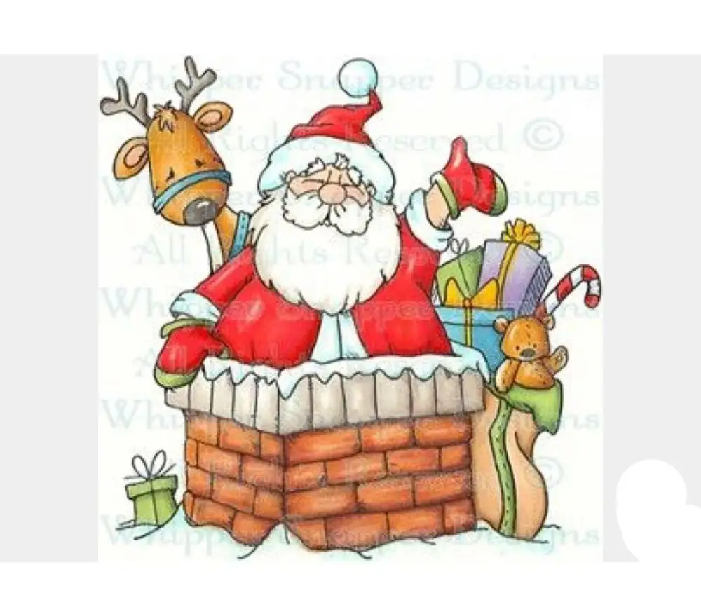 Santa Claus Exquisite transparent silicone rubber stamps/handmade Christmas album for children decorative production | Канцтовары для