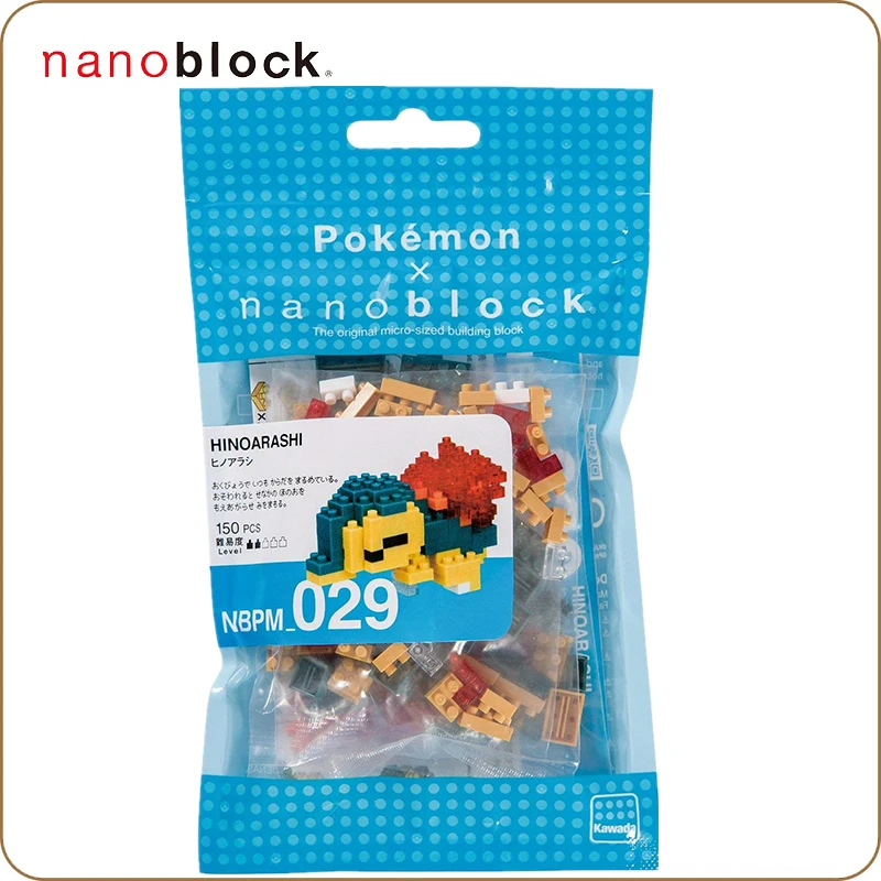 Nanoblock Покемон Пикачу NBPM 029 хиноараши 150 шт. Уровень 2 аниме мультфильм Алмаз