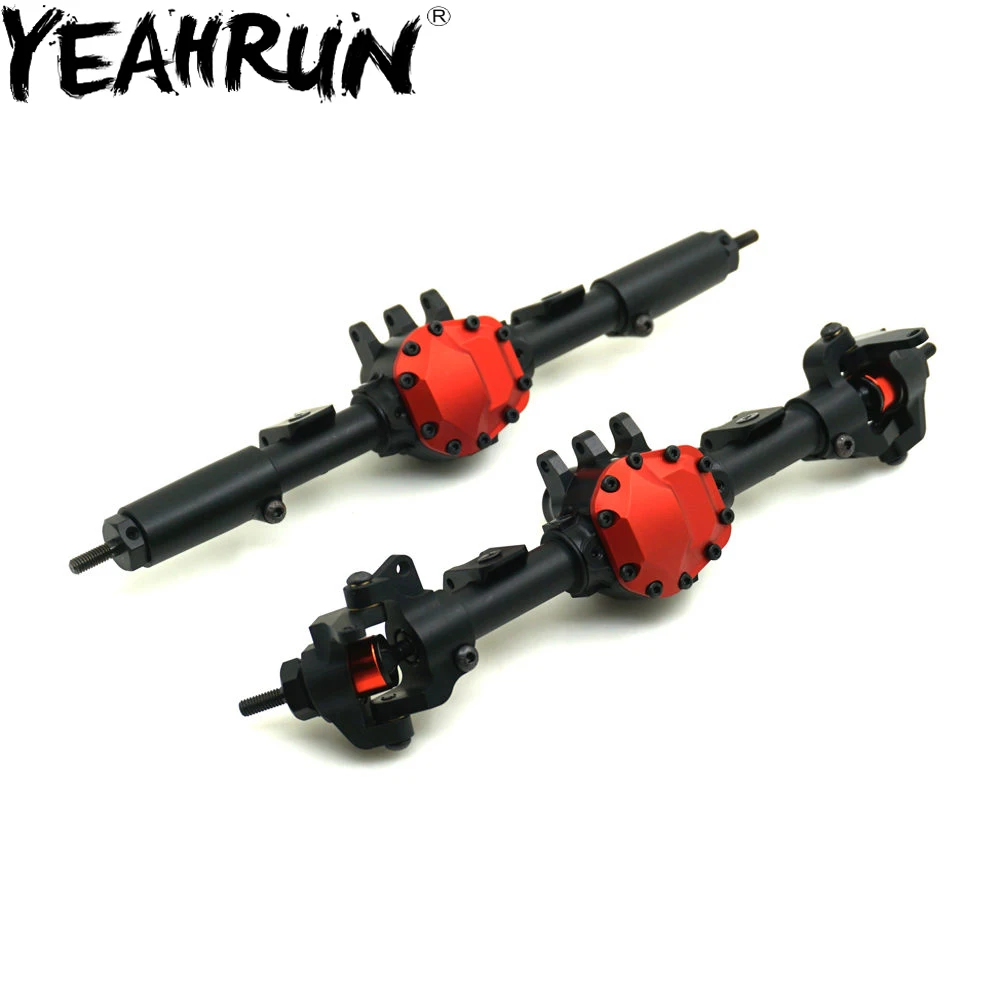 YEAHRUN Сплав передний задний мост Набор для RC автомобилей осевой SCX10 II 90046 90047 джип рок детали гусеничного трактора Модернизированный