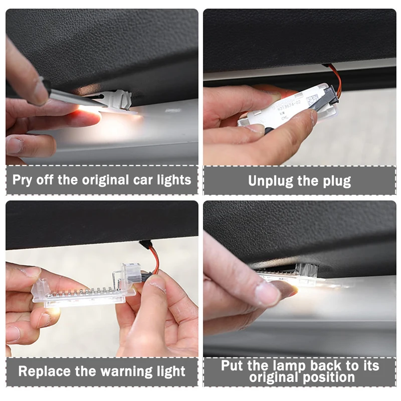 Автомобиль с открыванием светодиодная дверная предупреждающая лампа