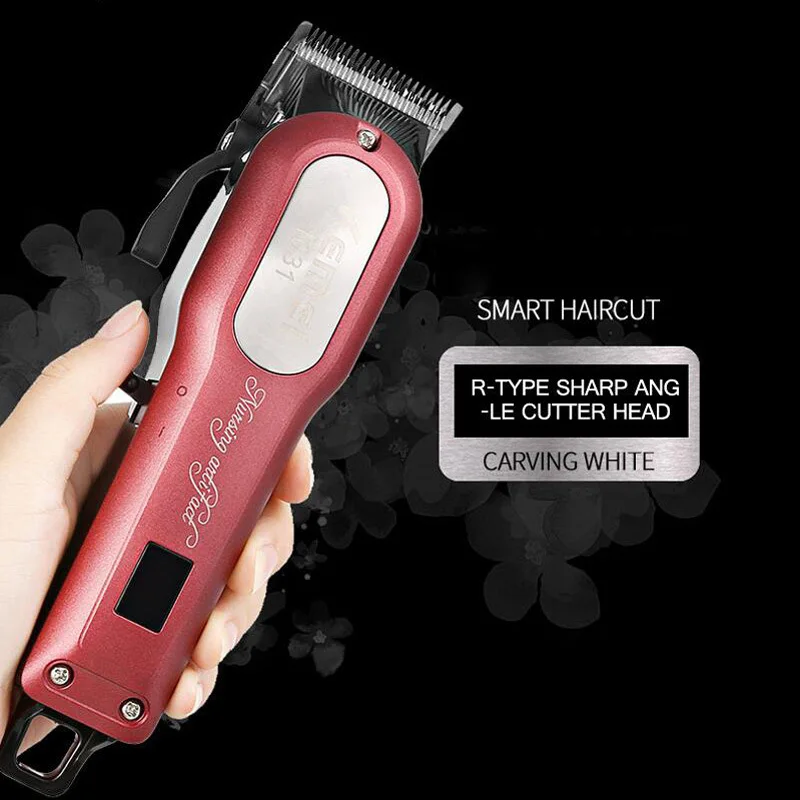 Kemei Ретро масляная голова электрическая машинка для стрижки волос Push Mark резьба