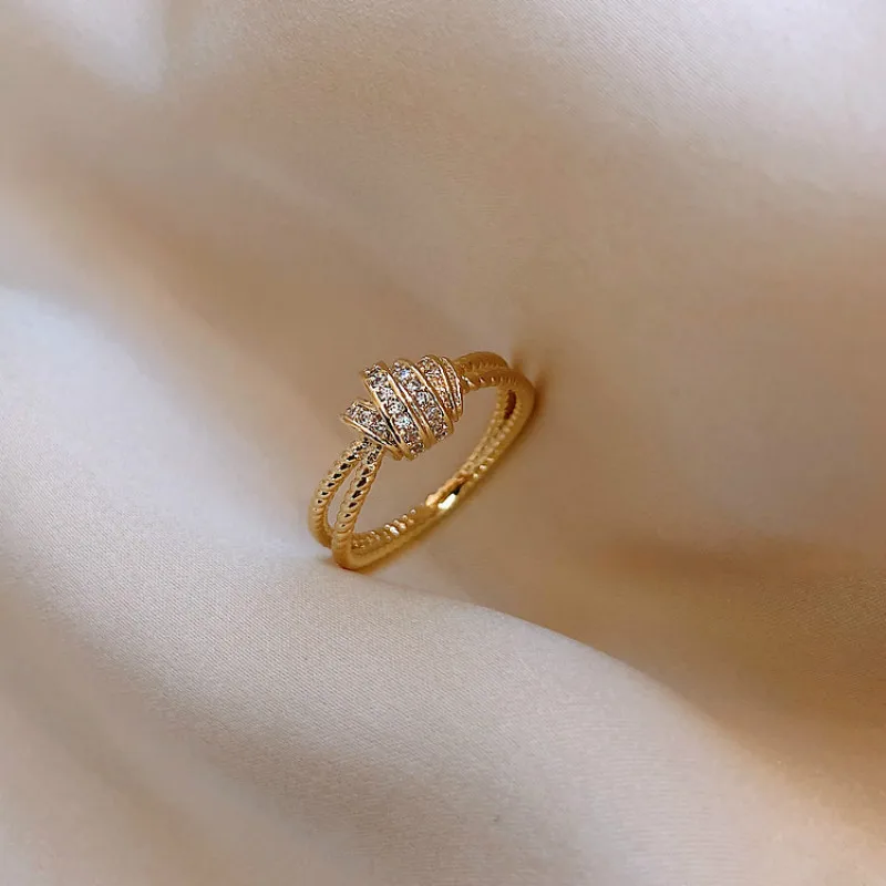 2020 южнокорейское Новое модное Стильное кольцо женское регулируемое на