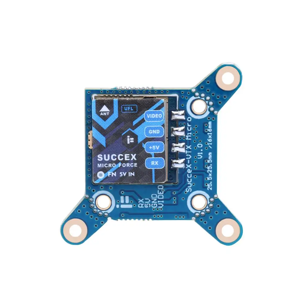 IFlight SucceX Micro Force 5 8g 25mW/100mW/200mW/300mW FPV VTX видеопередатчик с регулируемым размером