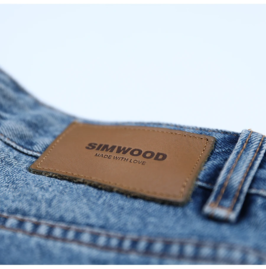 Мужские джинсовые брюки SIMWOOD, облегающие брюки из денима,, джинсы длиной до щиколотки, 190030