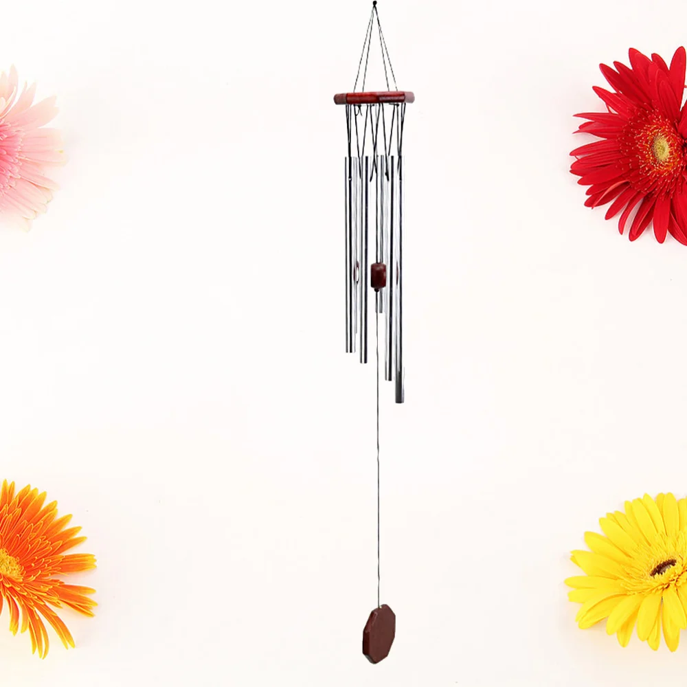 

1Pc Wood Metal Wind Chime Creative Wall-mounted Wind Chime Delicate Hanging Ornament Garden Household Decoration