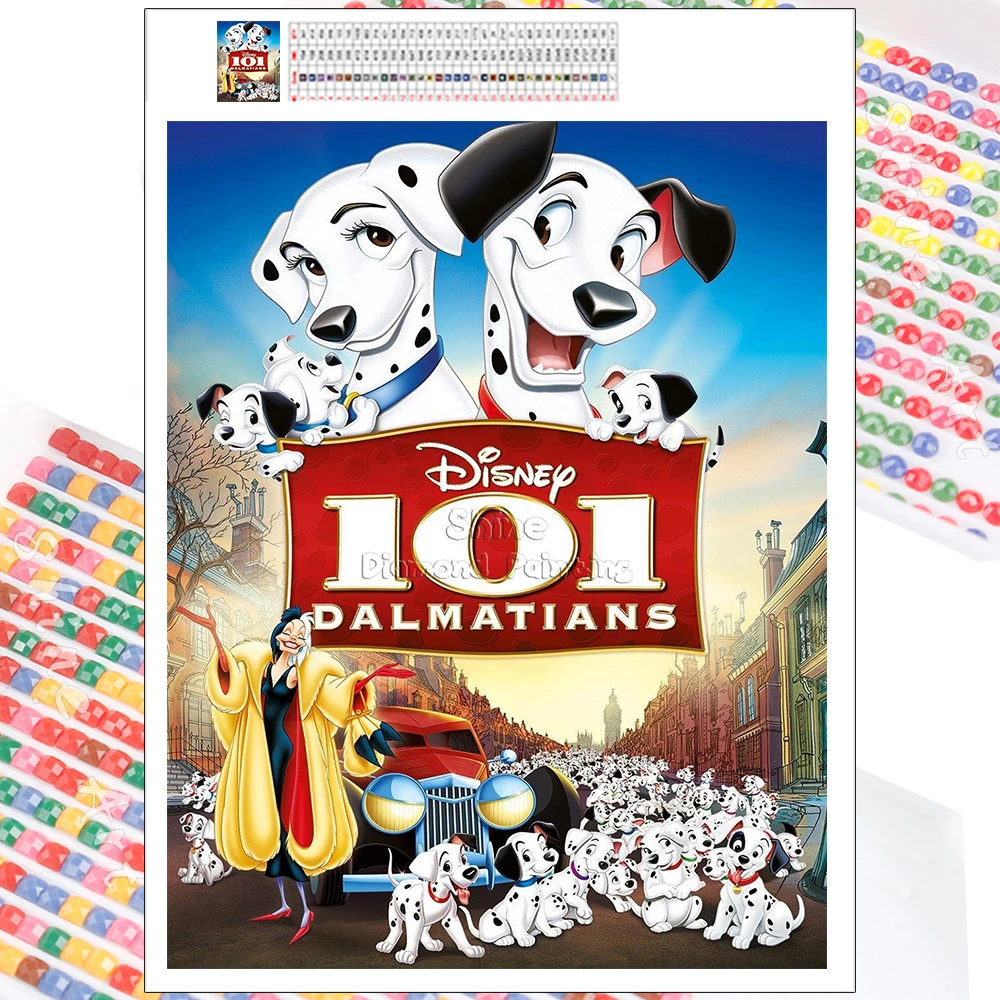 Алмазная живопись Disney 5D сделай сам 101 далматинцев полная мозаика Мультяшные