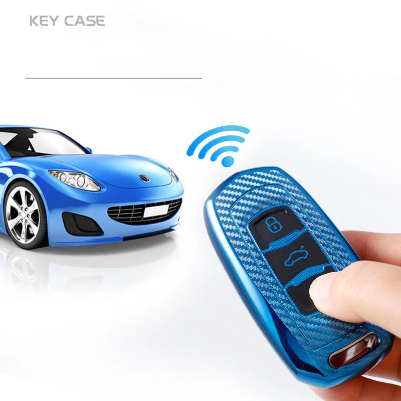 

Carbon Fiber Pattern Car Key Case For Geely Atlas Boyue NL3 EX7 Emgrand X7 EmgrarandX7 SUV GT GC9 Borui Car Remote Key Case