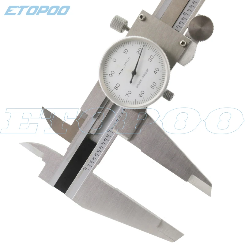 0-300mm 12inch Dial calipers 0.01mm High precision stainless steel vernier with table caliper 0..001&quot dial gauge | Инструменты