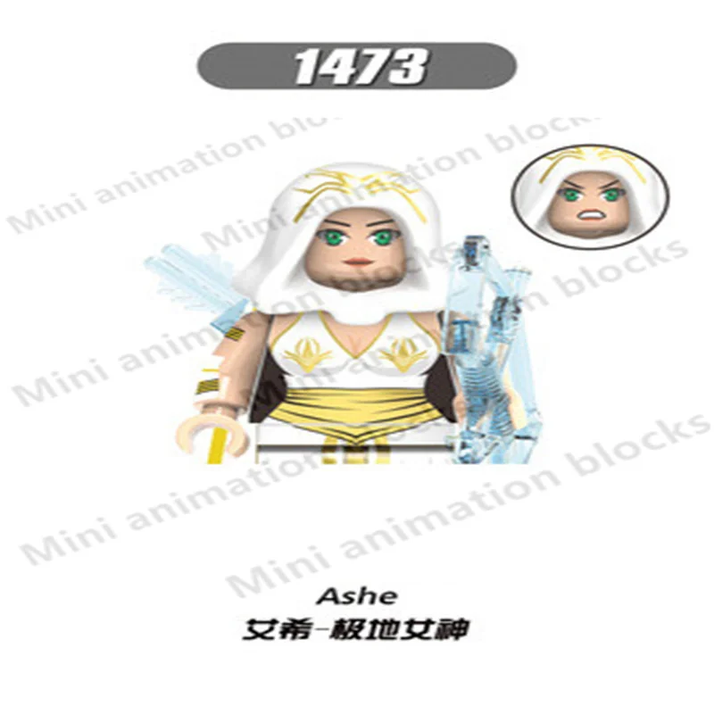 8 шт. Детский конструктор X0285 Warcraft hell roar Queen of the blade Ashe Penson | Игрушки и хобби