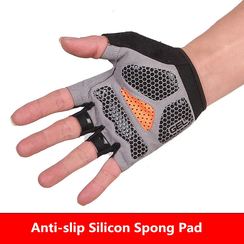 Перчатки для фитнеса и тяжелой атлетики Нескользящие солнцезащитные перчатки с
