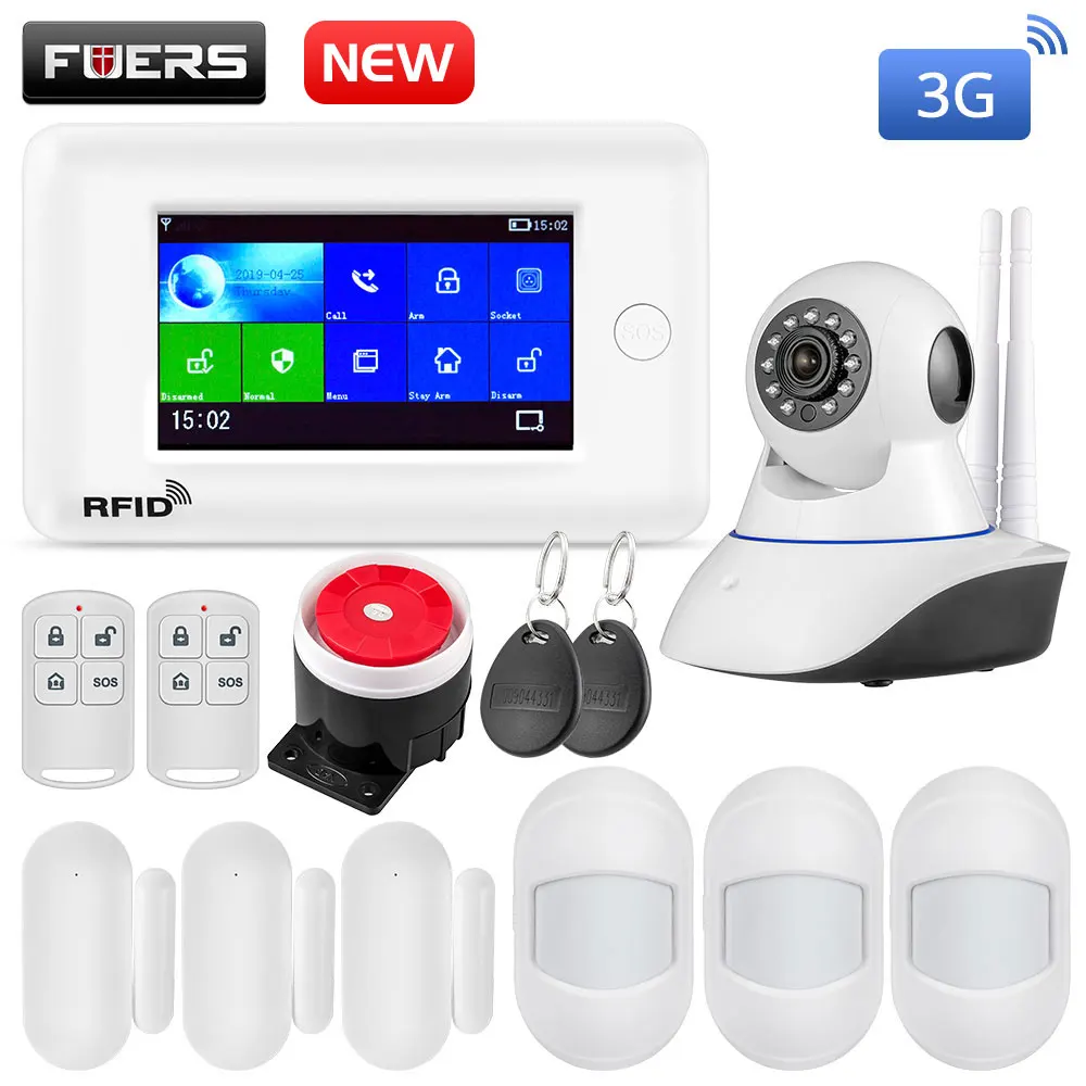 Fuers wifi 3g Умный дом Охранная сигнализация Мини PIR датчик движения Противоугонная