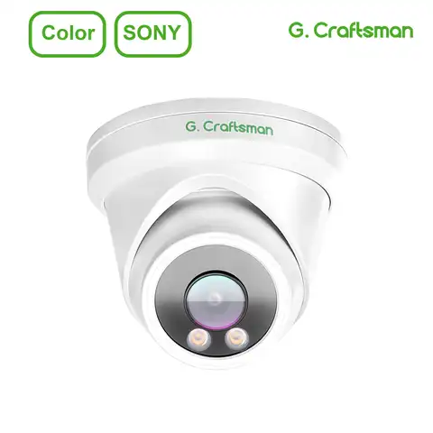 Полноцветная IP-камера POE SONY Sensor 5MP 4K CCTV H.265 для помещений и улицы, аудио-и видеонаблюдение Onvif Color Vu G.Craftsm
