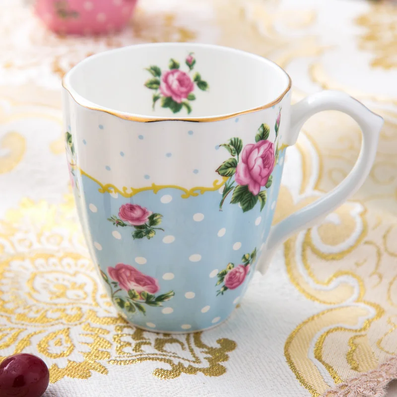 Английская роза тонкая кость Китай Волшебная кофейная кружка керамическая чашка