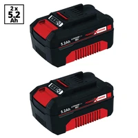 two packs 18v 5 2ah lithium ion replacement battery for 4511481 for einhell 18 volt power x change cordless power tools ozito