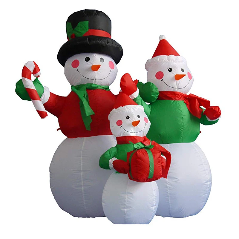 Надувной Рождественский Декор гигантский надувной снеговик семейный милый