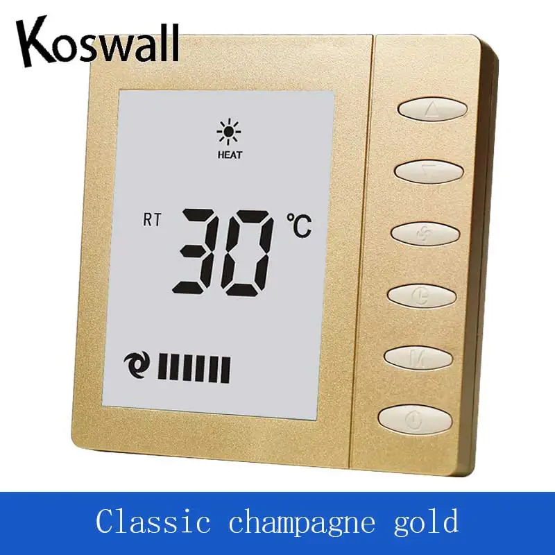 Кондиционер ЖК-экран термостат вентилятор терморегулятор температура умное