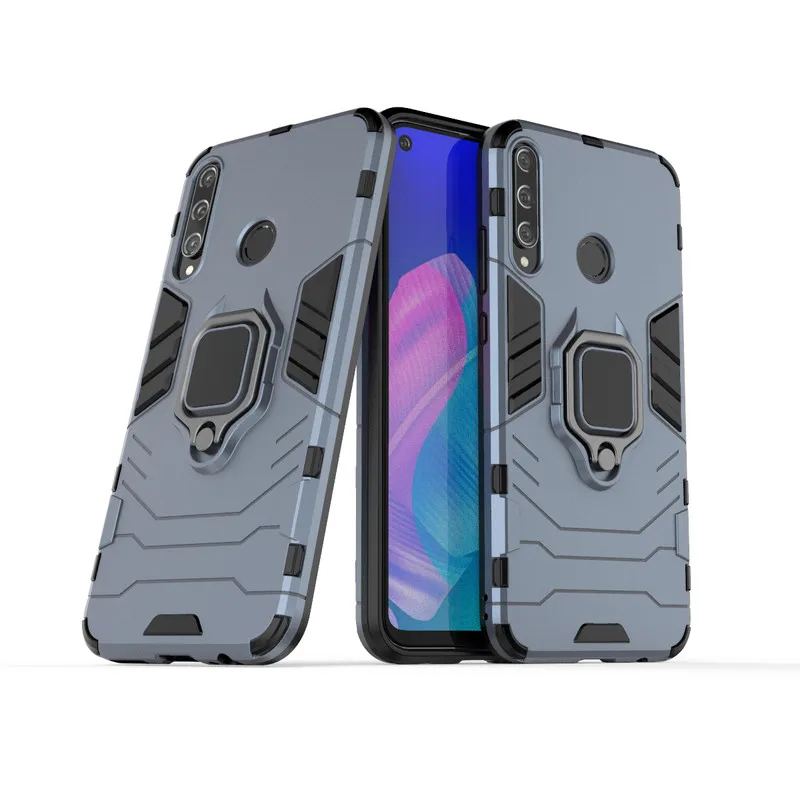 Чехол для HuaWei P40 lite E с кольцом подставкой противоударный жесткий чехол P 40 Y6P Y7P Honor