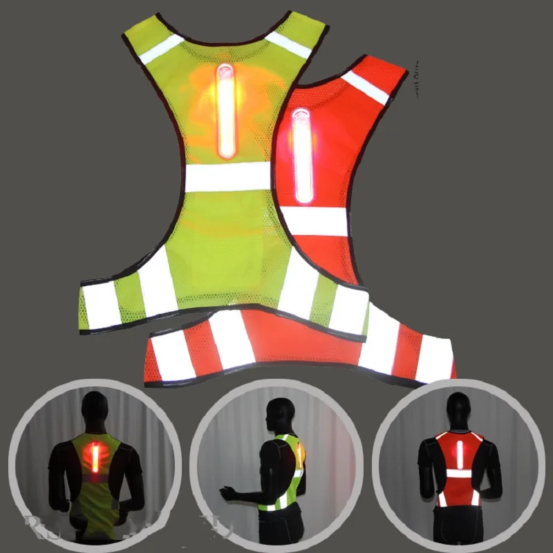 

Reflective Motorcycle Jacket Safety LED Motorcycle Vest Safety Sport Jacket Chaleco Reflectante Moto Riding Chaleco Gilet Moto