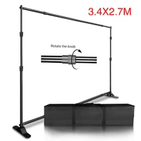 sh double crossbar backdrop background stand frame support system for photography photo studio video muslin green screen