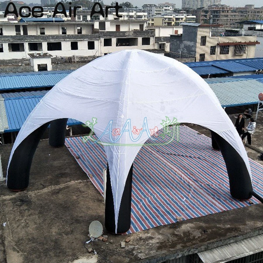 Уличная гигантская надувная палатка паук диаметром 10 м купольная модель с 6