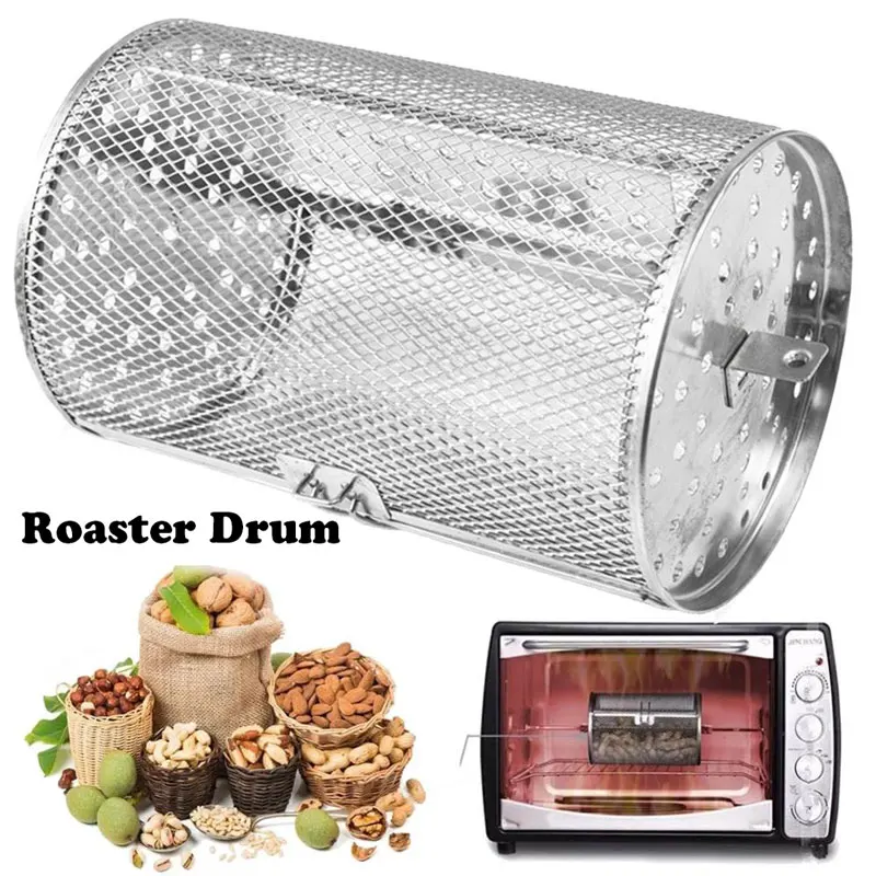 Гриль для печи клетка жаровня-бочка барбекю корзина из нержавеющей стали гриль