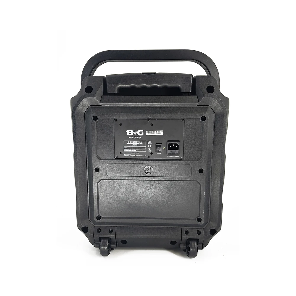Акустическая система активная BG KPA-08WEN с USB/MP3/SD/BT и Led-подсветкой портативная