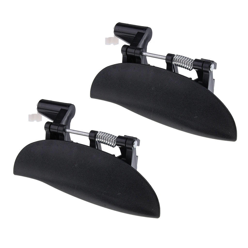 2 Pieces Car Front Exterior Door Handles Set for Hyundai Amica Atos Black |