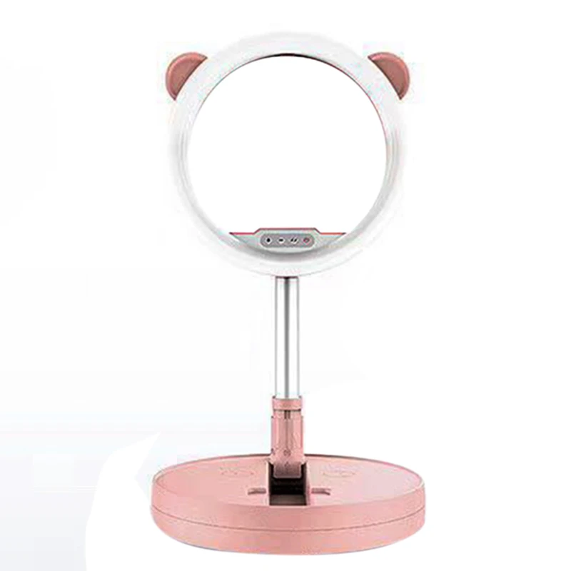 10 дюймов складной кольцевой светильник светодиодный селфи с регулируемой