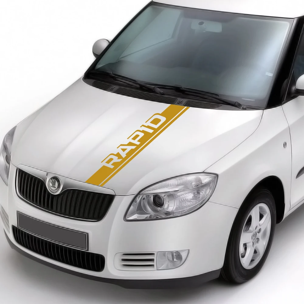 Cap Nash For Skoda Fabia Scala Karoq Octavia Kodiaq Kamiq Rapid Superb Citigo Roomster Car Hood Stickers Engine Cover Decorative Decals