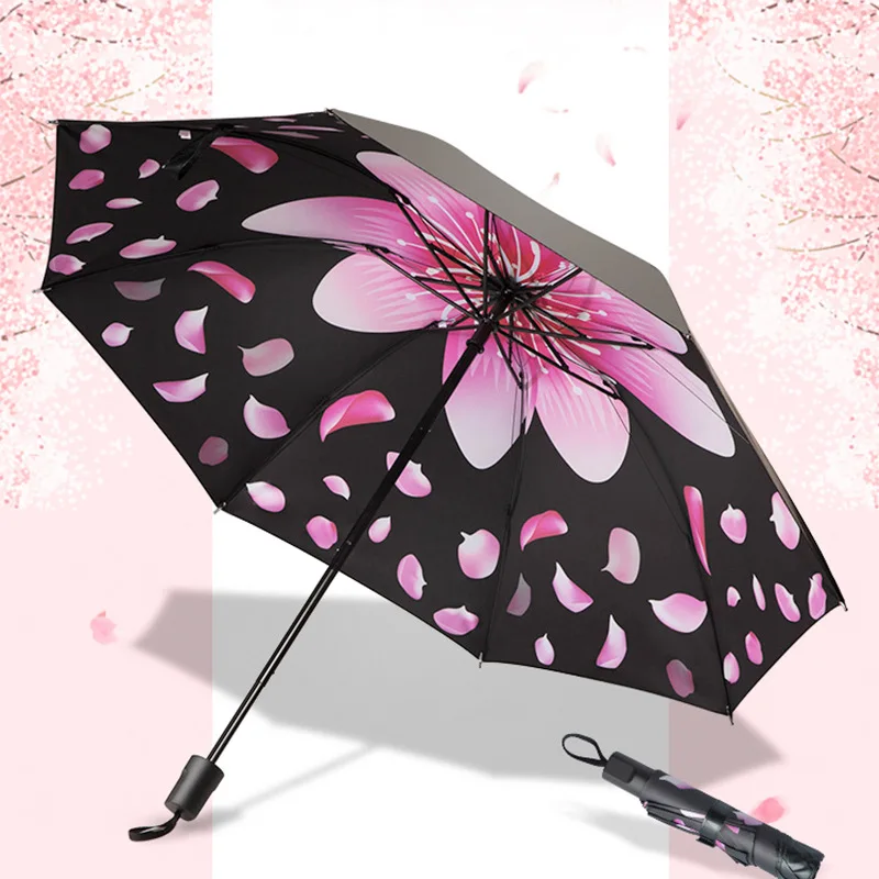 

Creative Petal Starry Small Sun Umbrella Beach Umbrella Red Umbrella Parasol Umbrella Foldable Car Sun Umbrella Summer Umbrella