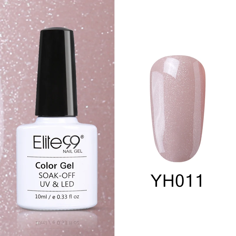 YH011 Elite99 Vernis Полупостоянный 10 мл Светодиодный УФ-гель замачиваемый пурпурный цвет светодиодный лак для ногтей нужна лампа отверждения Гель-лак - Цвет: YH011