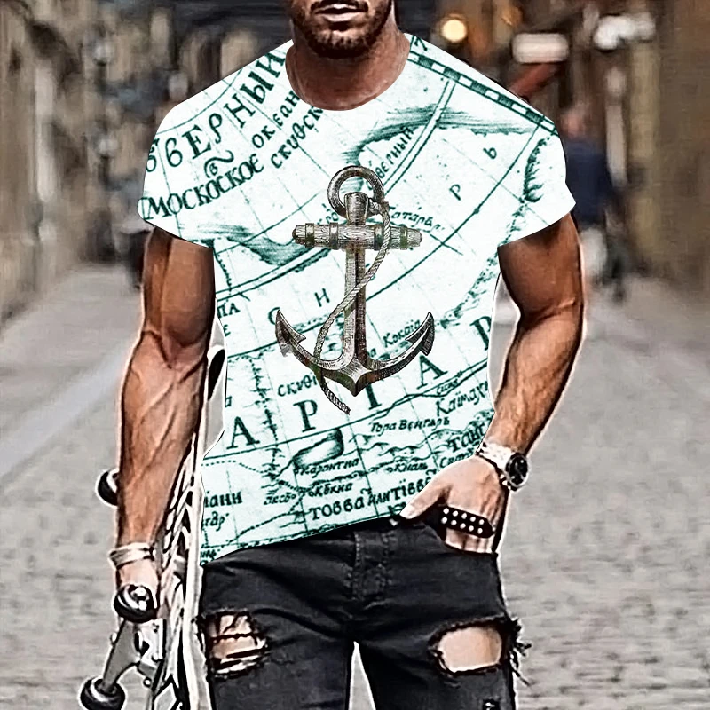 

2021 Summer T Shirt For Men Headshot 3D Printing Biusa Culing Round Neck Coat Short-Sleeve Harajuku Style