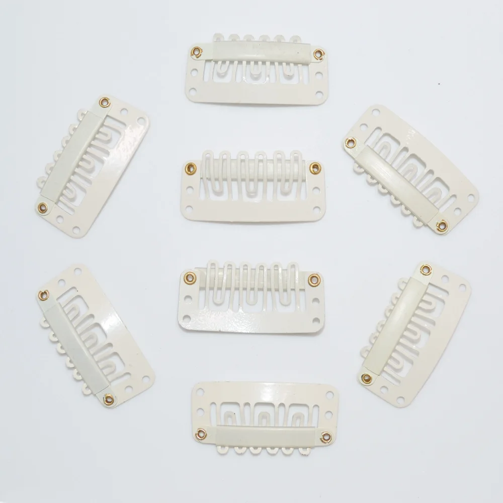 Черный/белый 3 2 парик зажимы без следа волос карты U форменные Наращивание парики