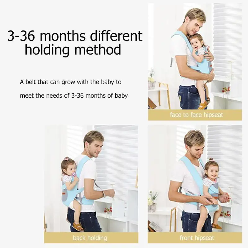 Ergonomic Newborn Baby Carrier Backpack Infant Kids Hipseat Sling Front Facing Kangaroo Lightweight Wrap for Travel | Мать и ребенок