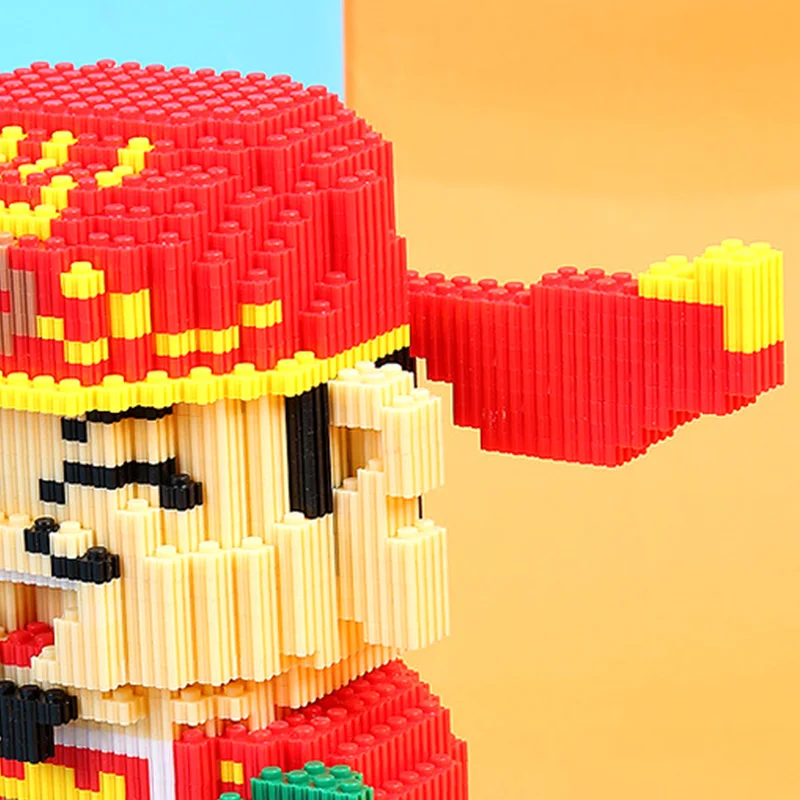 

Chinese Auction Figures The God of Wealth DIY Bricks 3D Modle Building Blocks Children Gifts Difficult Assembly Toys For Adults