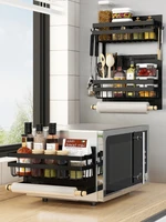 magnetic spice rack for refrigerator side rack dish rack wall shelf organizer storage holder kitchen storage accessories