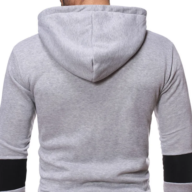 

Men's Hooded Sweatshirts Spring Autumn Fashion Casual Coat Embroidery Slim Tops Simple Sports Cardigan Jacket Male Clothes