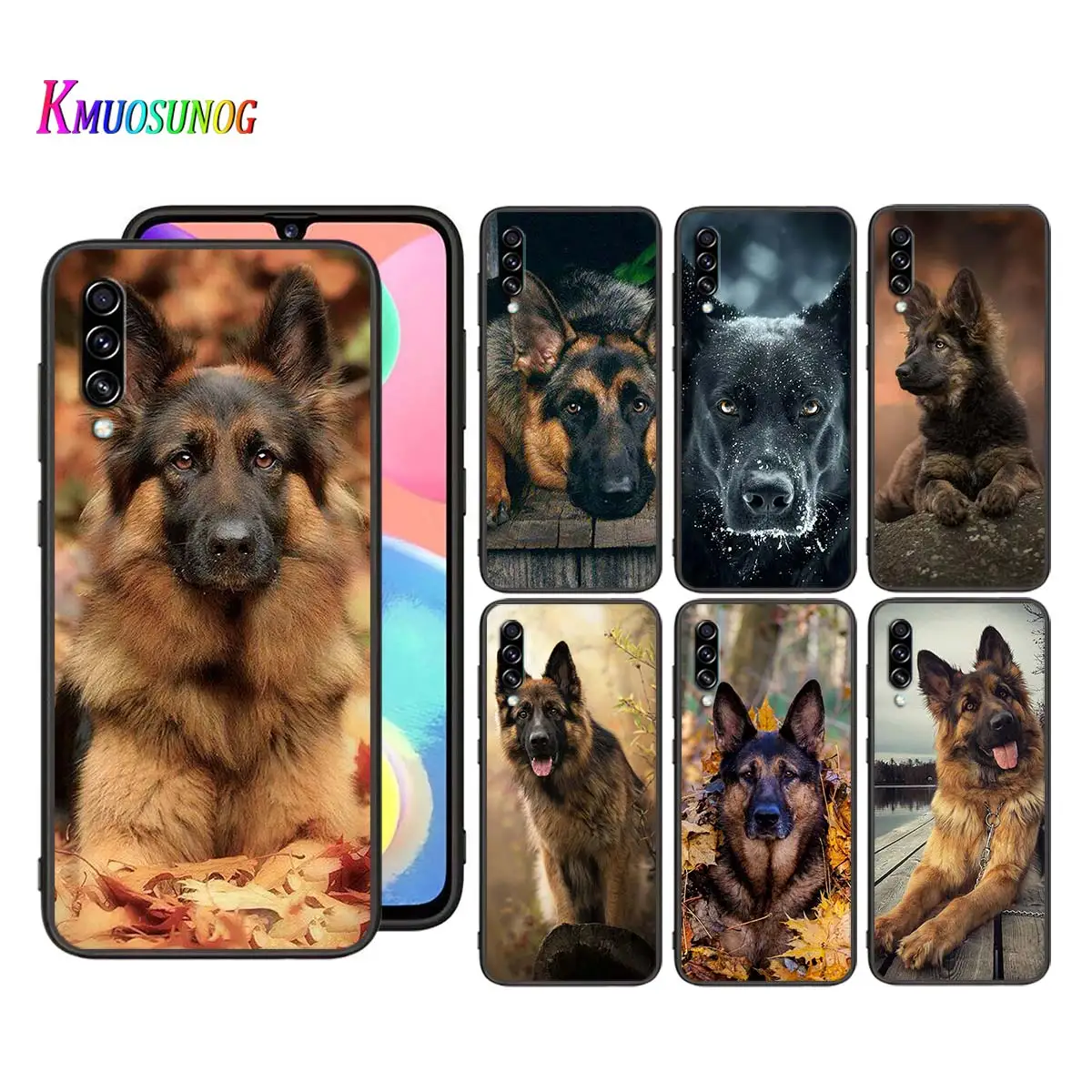 

Silicone Cover German Shepherd Dog for Samsung Galaxy A90 A80 A70S A70 A60 A50S A40 A30 A20E A20S A10S A10 Black Phone Case