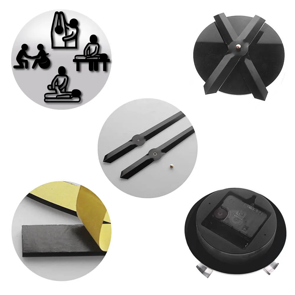 Большие настенные часы &quotсделай сам&quot для физиотерапии акупунктурный массаж