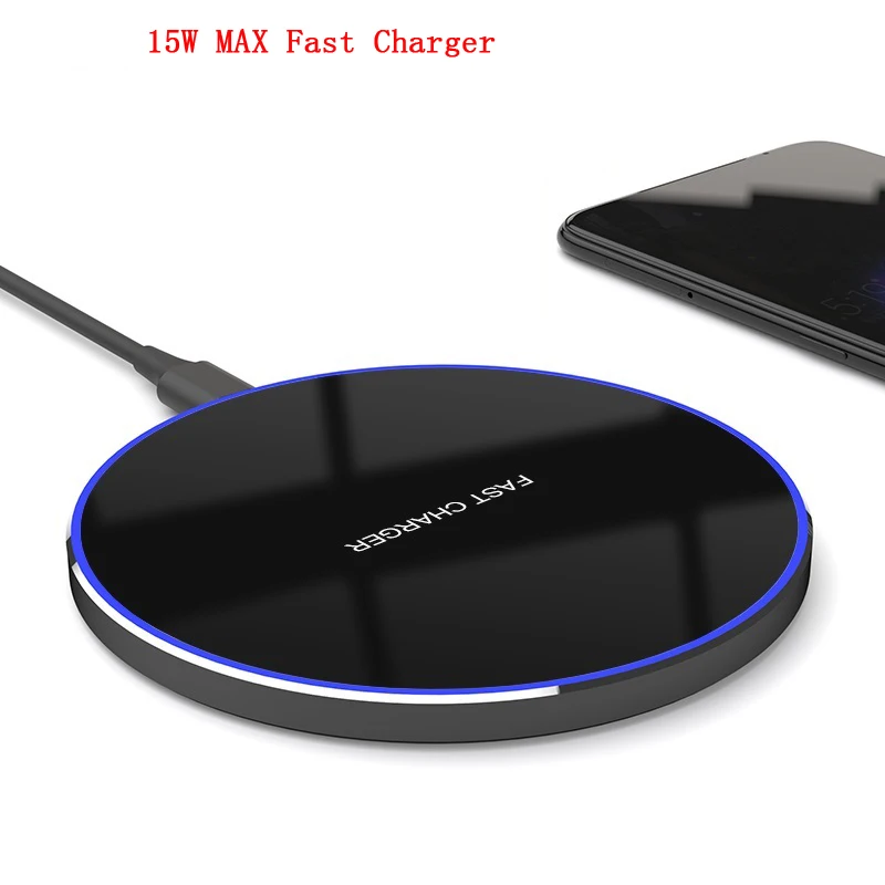 Беспроводное быстрое зарядное устройство QI 10 Вт Usb c QC 3 0 фотостанция для iPhone 11 XS XR X