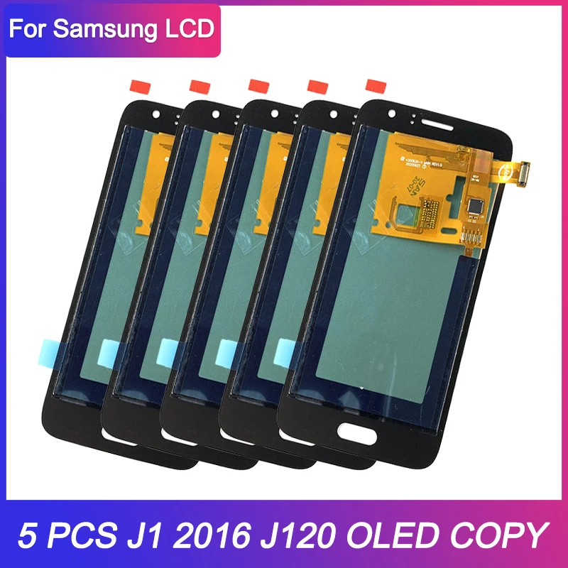 5 шт./лот для Samsung Galaxy J1 2016 OLED копия LCD J120 J120F J120M J120H J120G ЖК-дисплей сенсорный экран