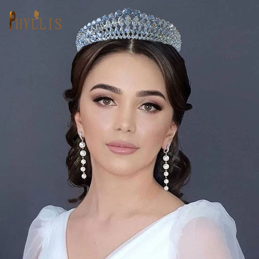 

A366 New Design Wedding Headband Women Tiaras Princess Crown Luxury Zircon Bridal Headpieces Jewelry Crystal Hair Accessories