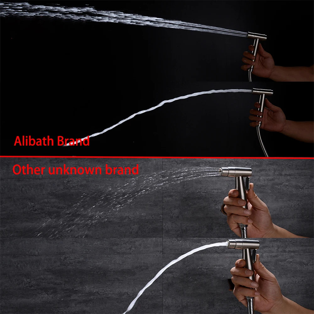 304 Stainless Steel Handheld Bidet Spray Shower Toilet Shattaf Sprayer Douche Faucet Brushed Nickel. | Обустройство дома